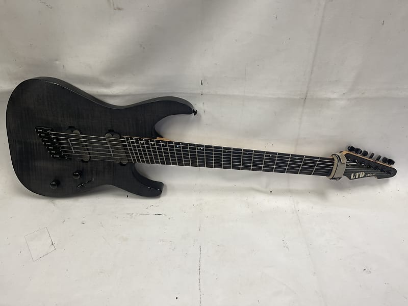 ギター M-1007 MULTI-SCALE See Thru Black Satin ESP LTD M-1007