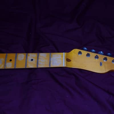 21 fret 1960s hand finished relic vintage Allparts Fender Licensed maple neck for body for sale