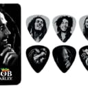 6 Bob Marley Silver Portrait Series Guitar Picks Tortex Heavy gauge BOBPT04H
