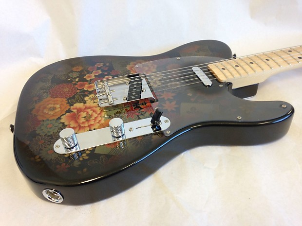 Fender TL69-SPL MIJ 2013 Black Japanese Floral | Reverb