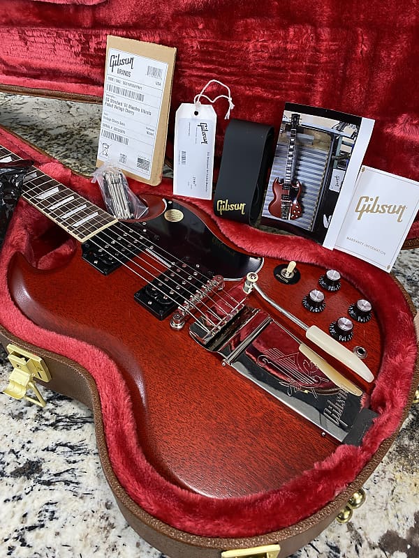 2022 Gibson SG Standard '61 Faded with Maestro Vibrola - Vintage Cherry