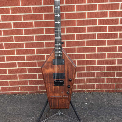 USA/Coffin Schecter USA CUSTOM SHOP MASTERWORKS Coffin w/ Carved Cross Aged Vintage  (Case Included) image 1