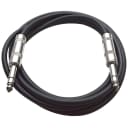 SEISMIC AUDIO - Black 1/4" TRS 6' Patch Cable - Effects