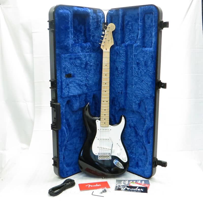 ギター Fender USA Stratocaster Blackie Fender Eric Clapton Stratocaster - Black with Maple