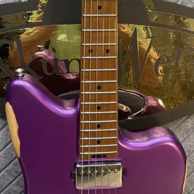 SBS Steve Brown Sound Guitars VS200 Includes Our FretWerx In USA Fret Dress and Setup! Purple Metallic image 6