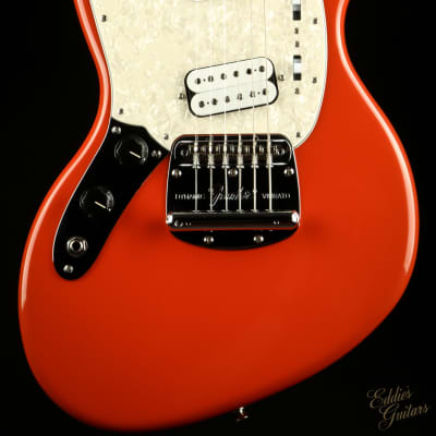 Fender - Kurt Cobain Jag-Stang - Left Handed - Fiesta Red - Lefty - Electric Guitar with Gig Bag - Lefthanded image 2