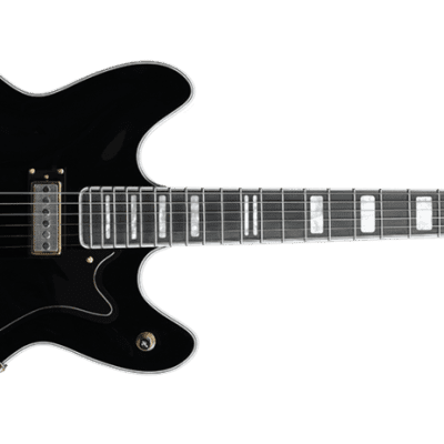 Hagstrom VIK67-G-BLK | '67 Viking II Hollow Electric Guitar, Black Gloss. New with Full Warranty! image 3