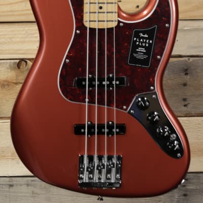 Fender  Player Plus Jazz Bass Aged Candy Apple Red w/ Gigbag image 2