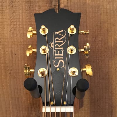 Sierra SJS98CE Tahoe Solid-Top Jumbo Cutaway Acoustic Electric Guitar Natural image 4