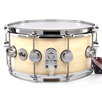 DW Collectors Maple Snare Drum 14x6.5 Satin Natural image 3