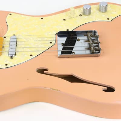 2011 Fender DALE WILSON Custom Shop Masterbuilt 60's Telecaster Thinline Relic - Shell Pink, Abby Ybarra Pups! image 19