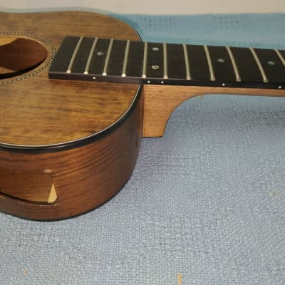 Hadean Acoustic Electric Left-Handed Bass Ukulele UKB-23L Body Project/Repair image 9