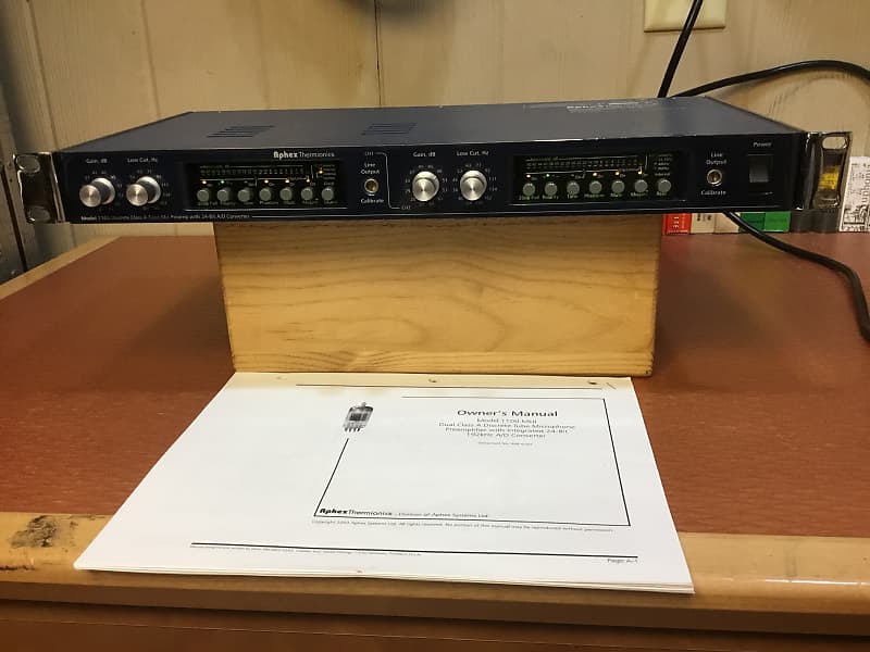 Aphex 1100 Discrete Class A Tube mic preamp with AES out Reverb