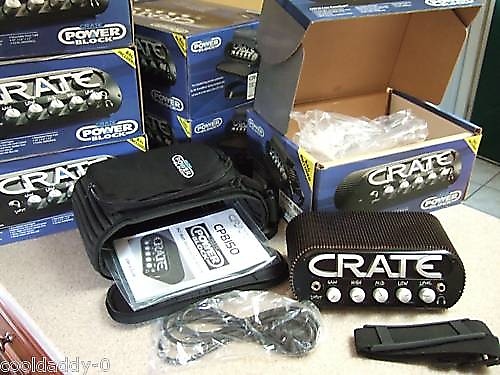 Crate Power Block 150 Watt STEREO Guitar Amp Powerblock Portable Head  CPB150 NEW