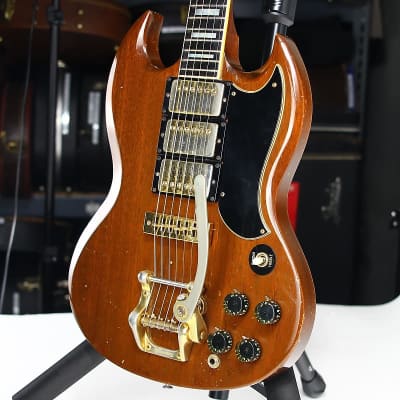1973 Gibson SG Custom Walnut w/ Bigsby, 3 Pickups! 1970's SG Les Paul! NO BREAKS! image 3