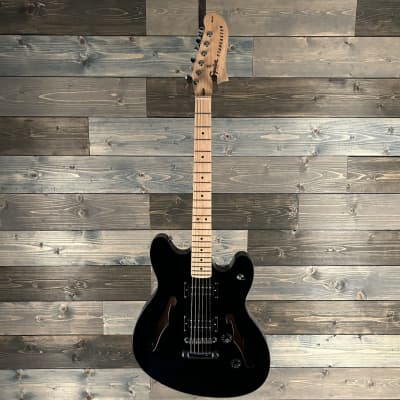 Fender Squier Affinity Series Starcaster, Maple FB, Black image 1