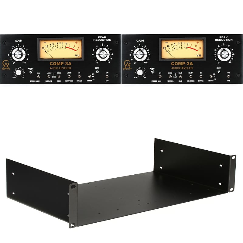Golden Age Project Comp-3A Vintage Style Optical Compressor (Pair) with Rackmount Kit image 1
