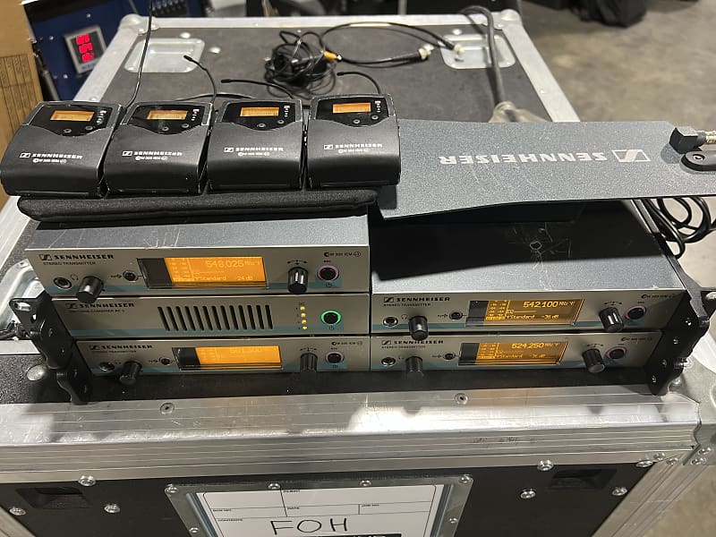 Sennheiser EW300 G3 IEM 4 pack system w/ antenna combiner Reverb