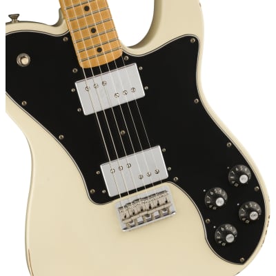 Fender Vintera Road Worn '70s Telecaster Deluxe Guitar - Olympic White image 1