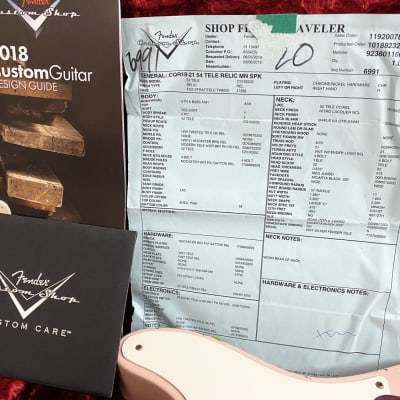 Fender Telecaster 54 Relic Custom Shop 2018 Shell pink image 3