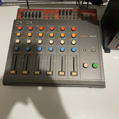 TASCAM 34 1/4" 4-Track Professional Tape Recorder and TASCAM MM20 mixer "SERVICED CERTIFIED" image 2