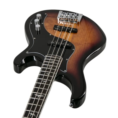 PRS SE Kestrel Bass Guitar w/Bag, Tri-Color Sunburst, D73847 image 2