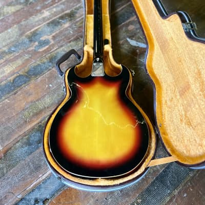 EKO Florentine Bass guitar 1960’s - Sunburst original vintage italy vox image 17