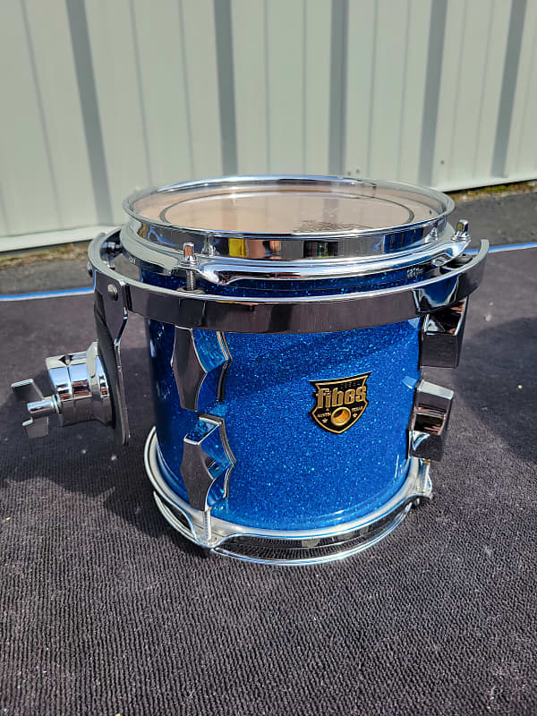 Fibes Austin Era 8x8 Rack Tom - Blue Glass Glitter - | Reverb