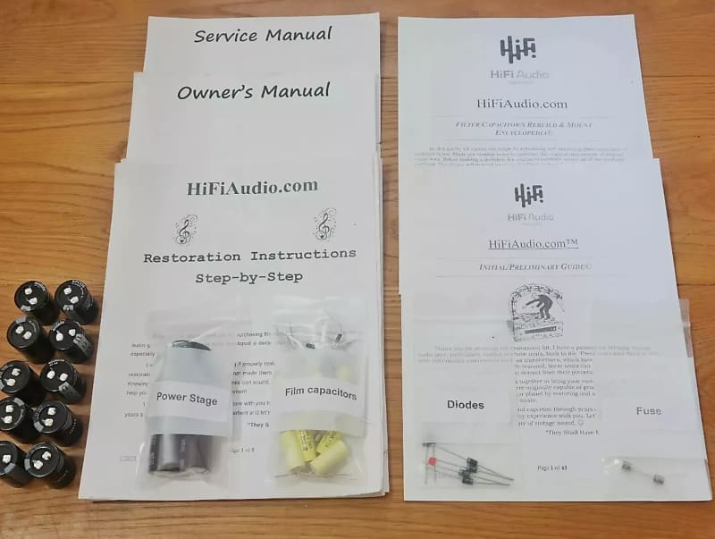 Audio Research SP6 restoration kit filter capacitor repair rebuild fix  			