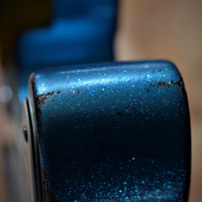 American Fender Custom Telecaster Nitro Heavy Relic Blue Sparkle image 11