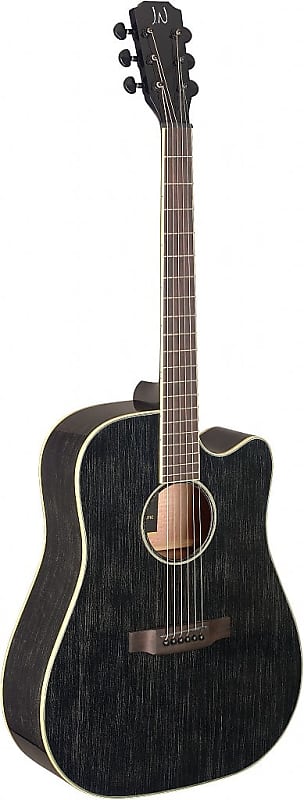 James Neligan YAK-DCFI Dreadnought Cutaway Solid Mahogany Top 6-String Acoustic-Electric Guitar image 1