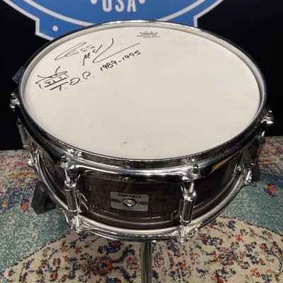 Russ McKinnon's, Tower of Power Remo 13x5.5" Custom Snare Drum 1980's - Purple Stain image 1