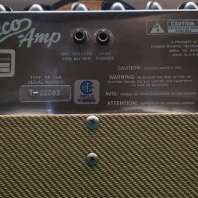 USA Made Fender Bronco Tweed 2-Channel 15-Watt 1x8" Transistor Guitar Amp 1994 - 2001 Rare image 4