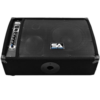 Premium Powered 2-Way 10" PA Floor Monitor with Titanium Horn - Active Monitor image 2