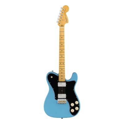 American Professional II Telecaster Deluxe MN Miami Blue Fender image 6