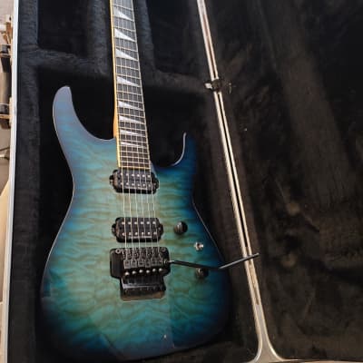 Jackson Dinky MIJ Japan Pro Fusion Neck With 1995 Ocean Burst Pro I Think, Seymour Duncan  JB and 59 image 1