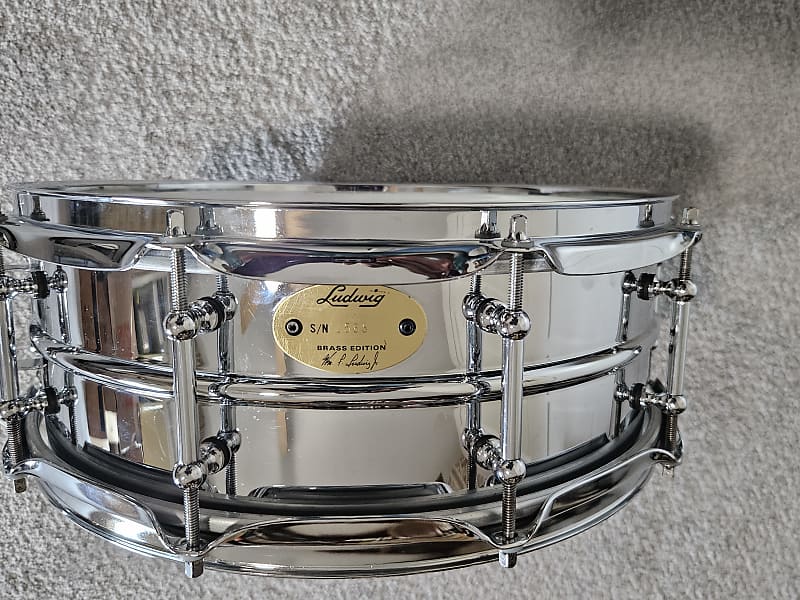 大注目】 Ludwig ロウブラスフォニックスネアLＢ454Ｒ14×5 打楽器