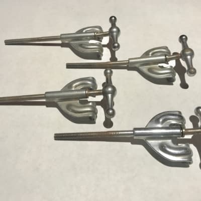1920's - 1930's - Bass Drum Tension Rods with Claws  (Set of 8) image 11