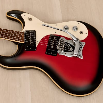 2000s Mosrite USA Ventures Model Mark I 1964 Vintage Reissue Red Sunburst w/ Vibramute, Fillmore image 10