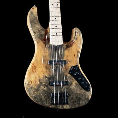 ESP Amaze CTM 45th Anniversary 4-String Bass - Buckeye Burl top, ESP Custom Lab Pickups image 6