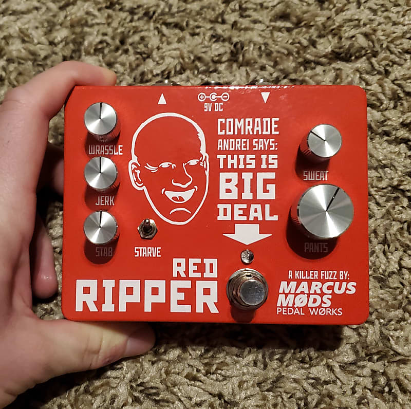 Red Ripper Fuzz (Production Prototype) | MarcusMods Pedal | Reverb