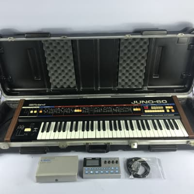 Roland JUNO-60 Juno 60 Synthesizer + SKB Case + Boss-DR-110 + USB Midi/DCB SERVICED! image 1