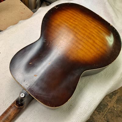 Kay Archtop 1950s Professional Rebuild Handwound Gold Foil Low Action Easy Player Big Boy Body image 13