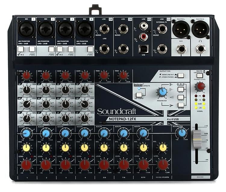 Soundcraft Notepad-12FX Mixer with Effects and USB | Reverb