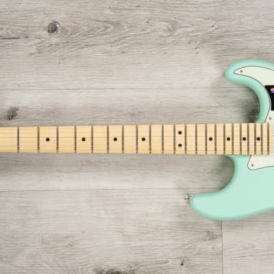 Fender American Performer Stratocaster HSS Guitar, Maple Fretboard, Satin Surf Green image 6