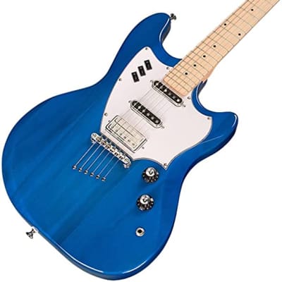 Guild Surfliner Catalina Blue 6-String Solid Body Electric Guitar with Maple Fingerboard, Mint image 5