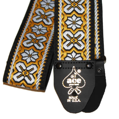 Ace Vintage Reissue Greenwich Guitar Strap by D'Andrea - Made in the USA image 2