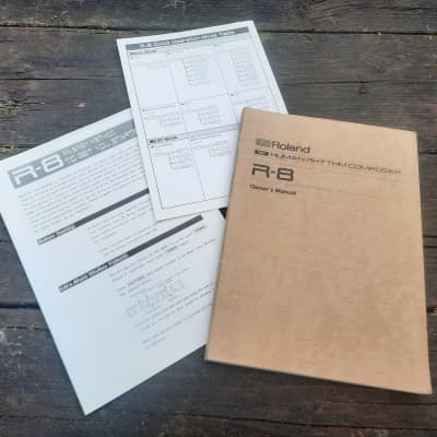 Original English Owner's Manual Roland R-8