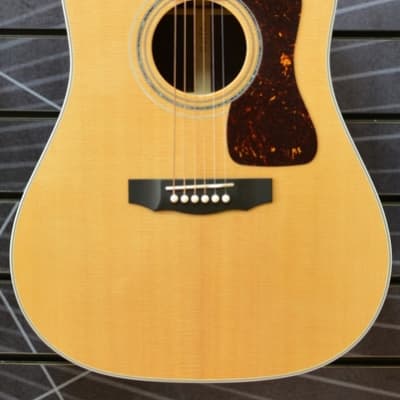 Guild USA D-55 Dreadnought Natural All Solid Acoustic Guitar & Case image 6