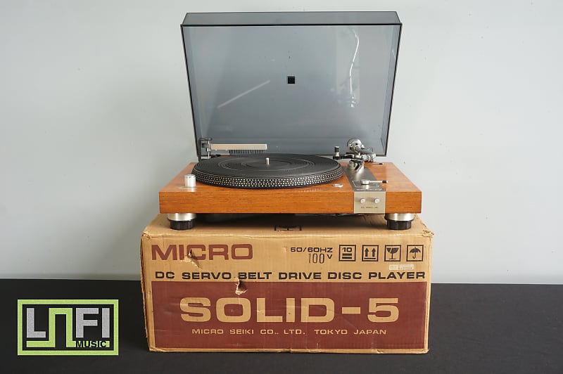 Micro Seiki Solid-5 Belt Drive 2 Speed Audiophile Turntable & Grace PE-16 - 100V image 1